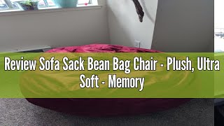 Review Sofa Sack Bean Bag Chair - Plush, Ultra Soft - Memory Foam Bean Bag Chair with Microsuede Cov