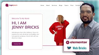 Create a Professional Portfolio Website with Elementor & Web Bricks in Just 1 Hour | FREE