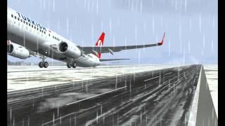 Take Off Snowy Weather  Erzurum international Airport   HD (LTCE)