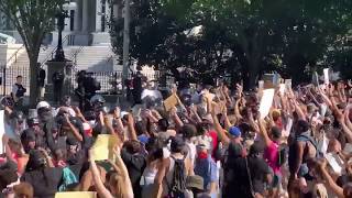 George Floyd protests: tensions near White House