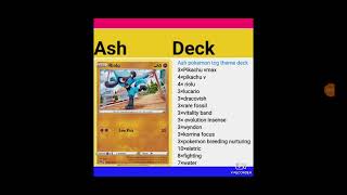 Pokemon tcg ash's new theme deck