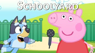 (Schoolyard) (FC) The Bluey v Peppa Sing-Off FNF MOD | Bluey & Peppa | 4k