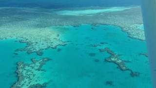 Flying over Great Barrier Reef, Australia