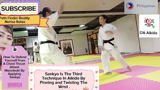 How To Defend From A Chest Thrust   Munetsuki Aikido Sankyo