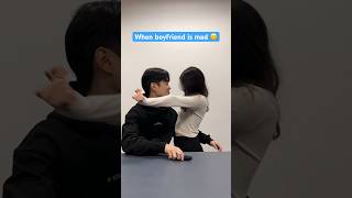 When boyfriend is mad VS girlfriend.. #viral #funny #couple