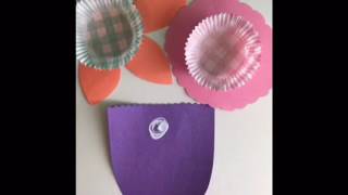 Spring paper flower craft