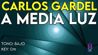 Carlos Gardel - A Media Luz - Karaoke Instrumental - Bajo