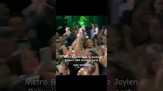 Metro Boomin goes to Jaylen Brown’s 28th birthday party #shorts