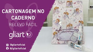 CARTONAGEM NO CADERNO - Relevo Fácil