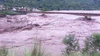 Gulpur kotli Bridge View in flood 2014 #kotli #kashmir #flood #india #dam