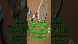 Carballes Baena vs Arnaldi Live Stream  TV Channel October 21