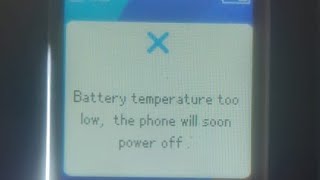 itel mobile battery temperature too low the phone will soon power off solution