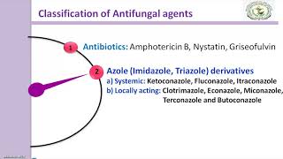 Antifungal Agents: Definition, Classification, Mechanism of action of polyene antibiotics