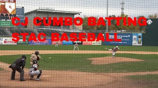 CJ CUMBO DOUBLE ST THOMAS AQUINAS COLLEGE BASEBALL VS FORDHAM UNIVERSITY