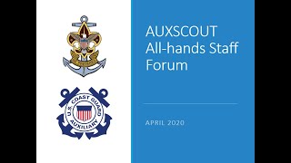 AuxScout All-hands Staff Forum - April 2020