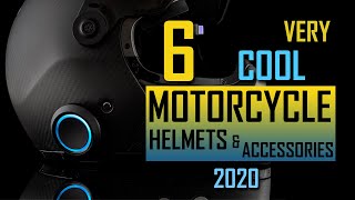 6 New Cool Motorcycle Helmets & Accessories 2020