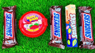 Satisfying video Asmr lollipops candy and chocolate gummy candy and Unboxing video