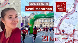 Run in Lyon 2023 - Mon premier Semi-Marathon ! (vlog)