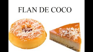 FLAN DE COCO CON PIÑA EN ALMÍBAR