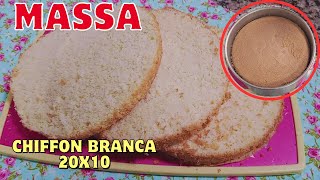 MASSA CHIFFON  20x10 para Bolo de Aniversário 😍😍😍