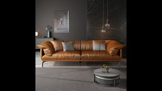 Sofa Da Bò Nhập Khẩu Sản Xuất Tại Xưởng, 100% Cao Cấp Nhập Khẩu