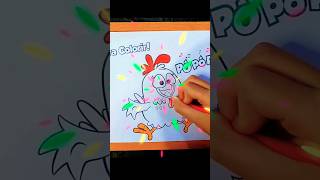 Galinha Pintadinha - Desenho De Pintar Infantil #shorts #pintar #colors #galinhapintadinha