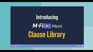 Introducing M-Files Ment Clause Library