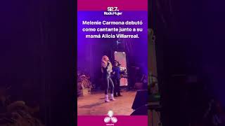 #MelenieCarmona hija de #AliciaVillarreal y #ArturoCarmona debutó como cantante junto a su mamá