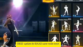 BTS EMOTE FREE 🔥🔥 TOP 3 BTS EMOTE ,🔥🔥AFTER OB33 EMOTE 🔥🔥 BTS EVANT