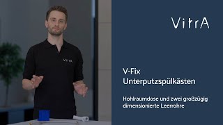 V-Fix Unterputzspülkästen: Hohlraumdose und zwei großzügig dimensionierte Leerrohre