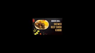 Indoor Grill Skewer Beef Shish Kabob in less then a minute # Shorts