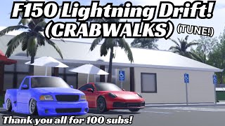 F150 Lightning Drift Tune! (CRABWALKS) 14/15 (Roblox SWFL Tunes)