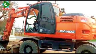 Excavator #dx #140 Doosan working in Rawalpindi