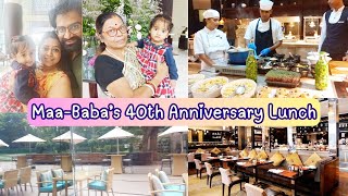 Life in Bangalore Vlog | Baba ke Bina hi Celebrate ki Maa-Baba ka 40th Anniversary at JW Marriot