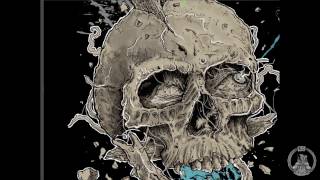 KG Art Design - Skull t-shirt design time lapse drawing