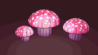 Blender Grease Pencil Mushroom | Blender 3.4 #blender #greasepencil #animation #3d #2d