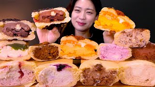 🍞Cream bread😍크림폭탄✨동명양과자점 크림빵&맘모스빵 종류별 먹방❤[Chocolate, Almond, Yellow cheese, Cheese Cake] Mukbang