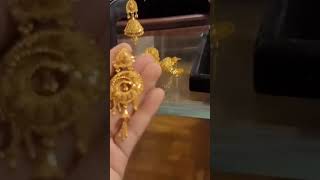 light weight gold chand bali earring design 😚#goldaccessories #youtubeshorts