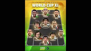 All Time Best World Cup XI #worldcup #shorts