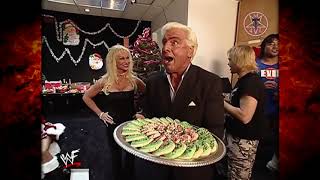 Kane Backstage At Ric Flair's Christmas Party 24 Dec 2001 HD