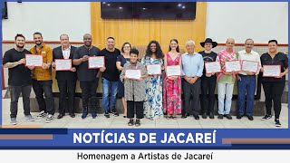 NJ | Artistas de Jacareí são homenageados em Ato Solene