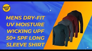 Mens Dry-Fit UV Moisture Wicking UPF 50+ SPF Long Sleeve Shirt - Universal Goods Hub