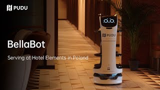 BellaBot serves at Hotel Elements in Poland | Pudu Robotics