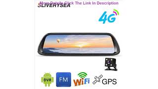 Deal "10"" Full Touch IPS Streaming Media Driving Recorder Android 4G ADAS GPS Rearview Mirror HD 1