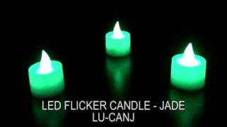 Jade LED Candle- Flicker