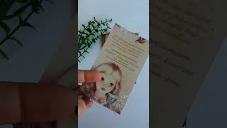 Santinho vintage em papel vegetal para Primeira Comunhão