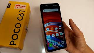 Poco C61 : Unboxing and Review , 90 hz Android 14 , glass back  price 6999 budget mobile big display