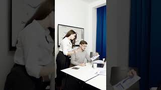 A Female Employee Showing Graphs to her Boss #short #trending