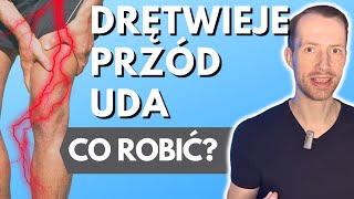 DRĘTWIENIE przodu uda! - Czy to RWA UDOWA? - Ból przy DYSKOPATII - ćwiczenia - co robić?