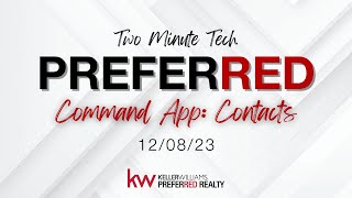 Two Minute Tech Command App: Contacts